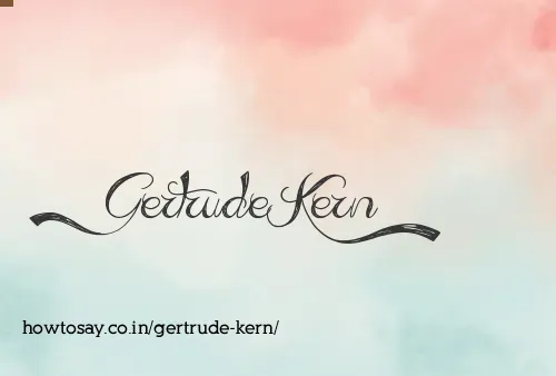 Gertrude Kern