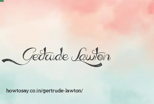 Gertrude Lawton