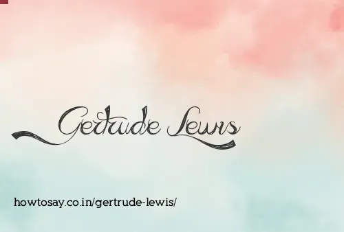 Gertrude Lewis