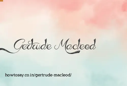 Gertrude Macleod