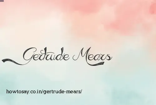 Gertrude Mears
