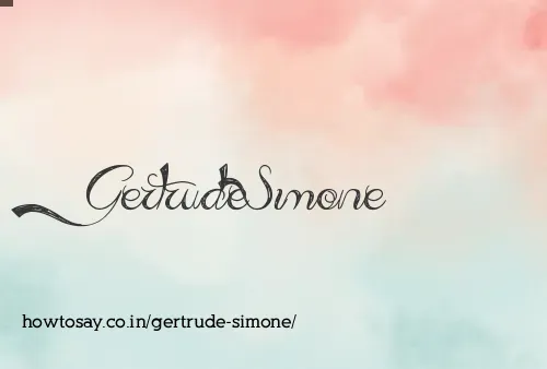 Gertrude Simone