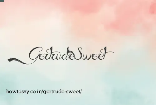 Gertrude Sweet
