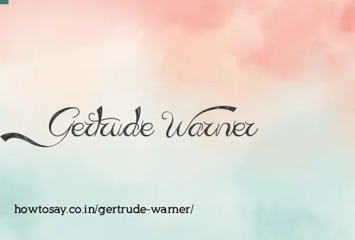 Gertrude Warner