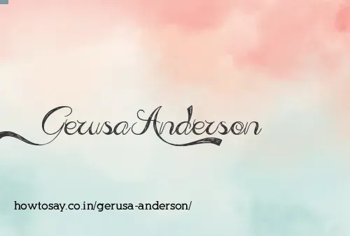 Gerusa Anderson