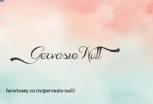 Gervasio Null