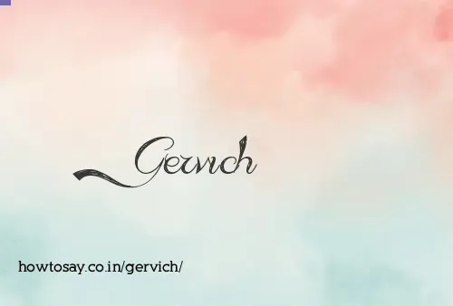 Gervich