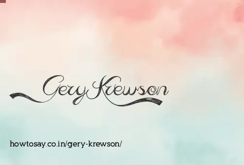 Gery Krewson