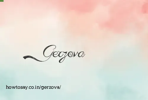 Gerzova