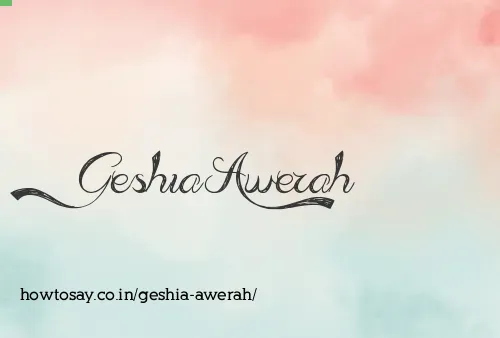 Geshia Awerah