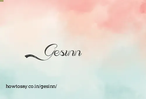 Gesinn