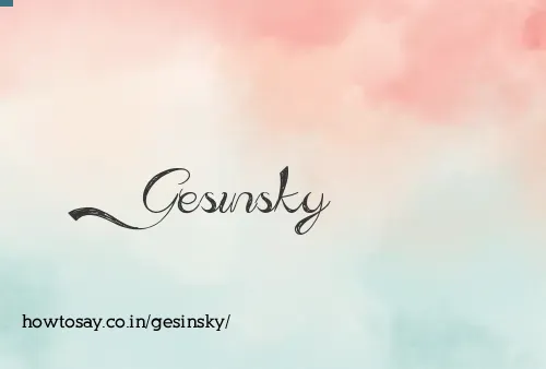Gesinsky