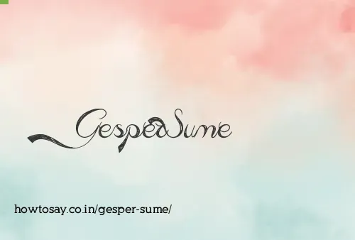 Gesper Sume