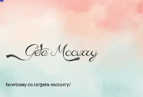 Geta Mccurry