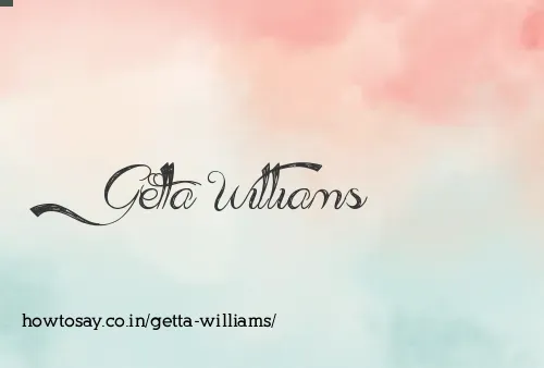 Getta Williams
