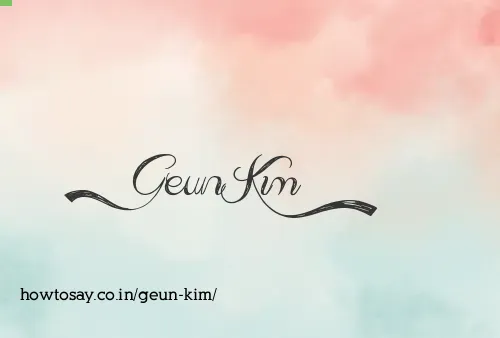 Geun Kim
