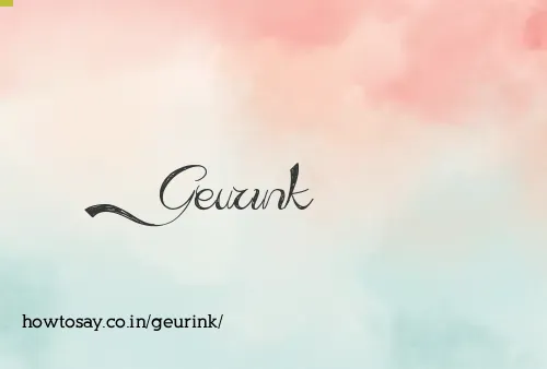 Geurink