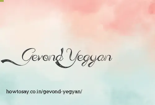 Gevond Yegyan