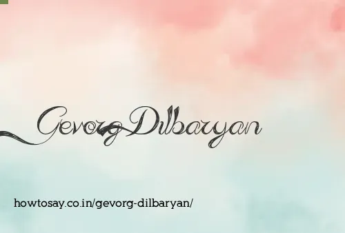 Gevorg Dilbaryan