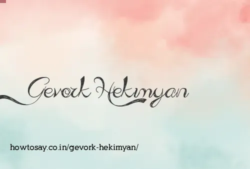 Gevork Hekimyan
