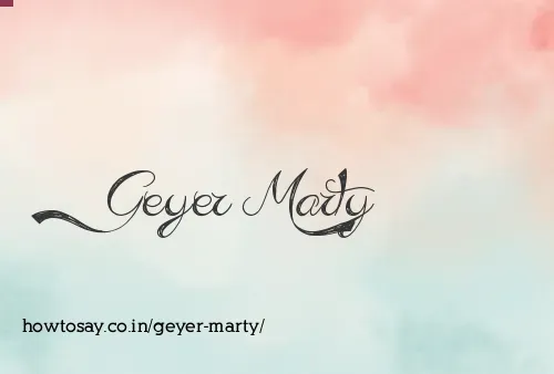 Geyer Marty