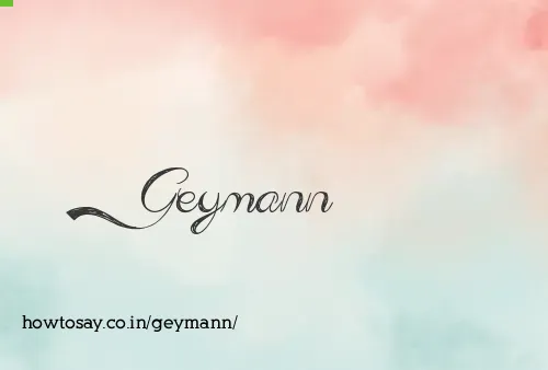 Geymann