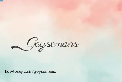 Geysemans