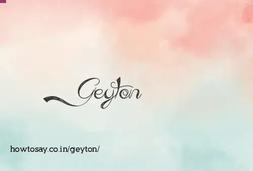 Geyton