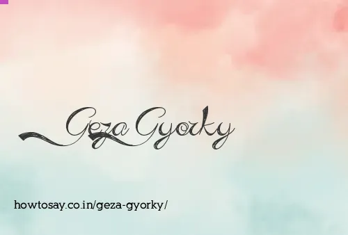 Geza Gyorky