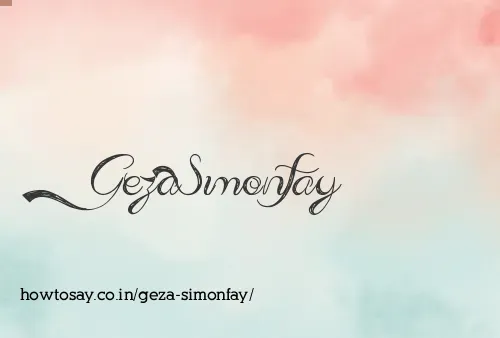 Geza Simonfay