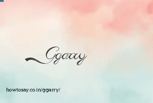 Ggarry