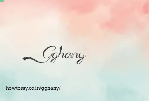 Gghany