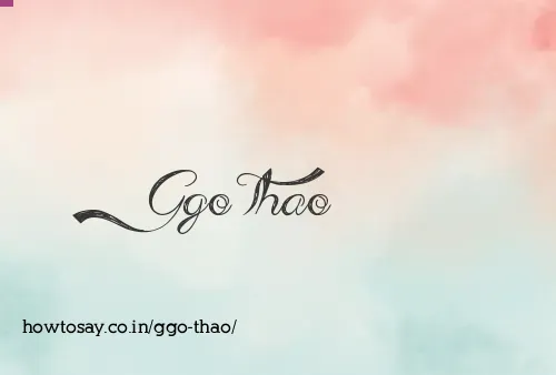 Ggo Thao