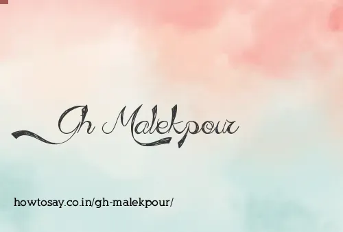 Gh Malekpour