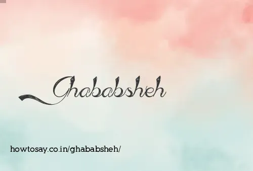 Ghababsheh