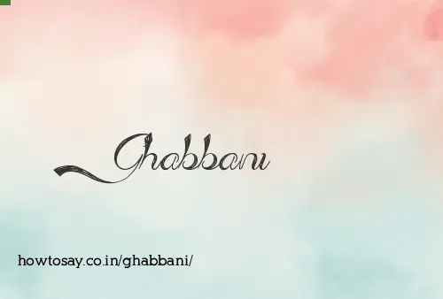 Ghabbani