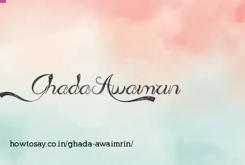Ghada Awaimrin