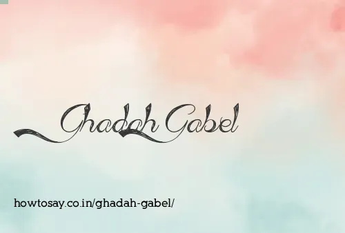 Ghadah Gabel