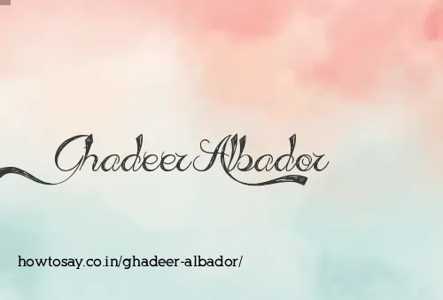 Ghadeer Albador