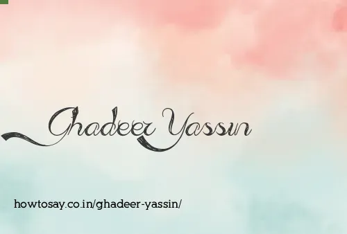 Ghadeer Yassin