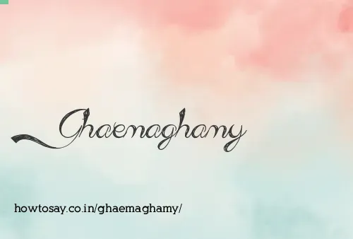 Ghaemaghamy