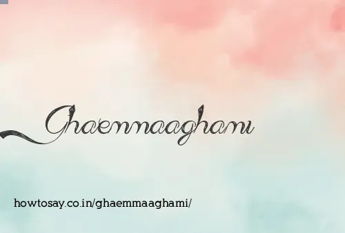 Ghaemmaaghami