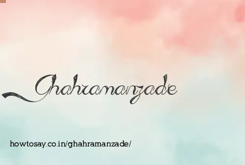 Ghahramanzade