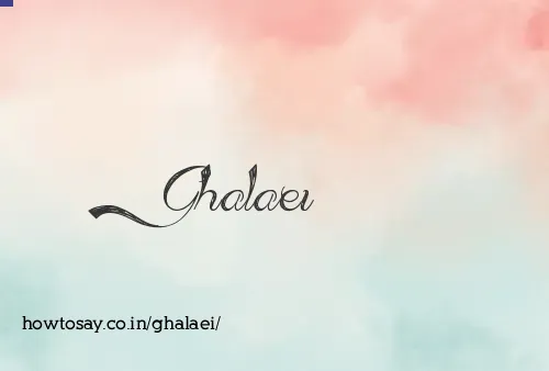 Ghalaei