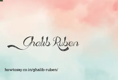 Ghalib Ruben