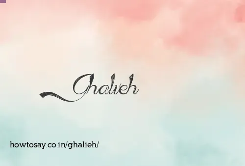 Ghalieh