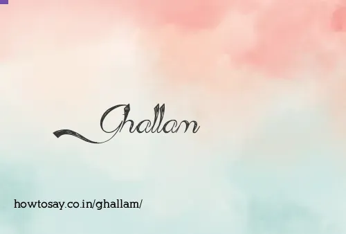 Ghallam