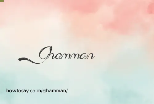 Ghamman