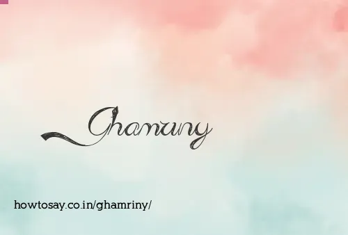 Ghamriny