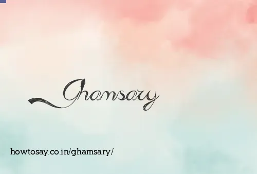 Ghamsary